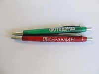 Ручка пластиковая, нанесение 1 цвет серебром, тампопечать